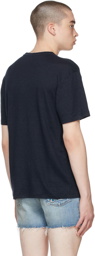Gucci Navy Linen Jersey T-Shirt