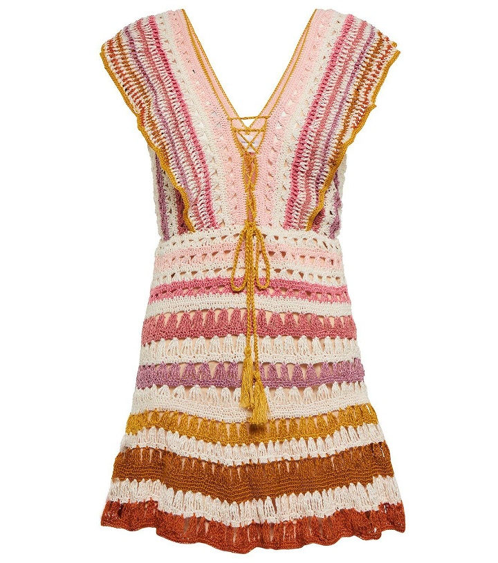 Photo: Anna Kosturova Farrah striped crochet minidress