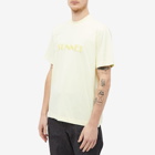 Sunnei Men's Classic Embroidered Logo T-Shirt in Light Yellow