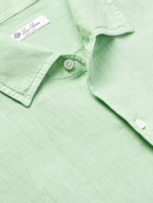 Loro Piana - Andre Garment-Dyed Linen Shirt - Green