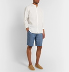 Loro Piana - Slim-Fit Linen Drawstring Shorts - Blue