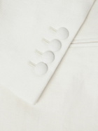 Kingsman - Double-Breasted Herringbone Linen Tuxedo Jacket - Neutrals