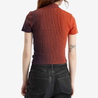 Air Jordan Women's W Zip Knit Top in Cave Purple/Mantra Orange
