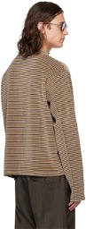 mfpen Brown Striped Sweater