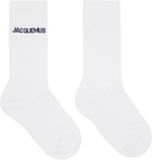 JACQUEMUS White Les Classiques 'The Jacquemus' Socks