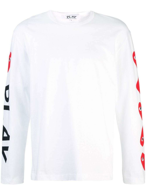 Photo: COMME DES GARCONS PLAY - Logo Long Sleeve T-shirt