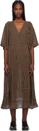 Henrik Vibskov Brown & Black Pump Midi Dress