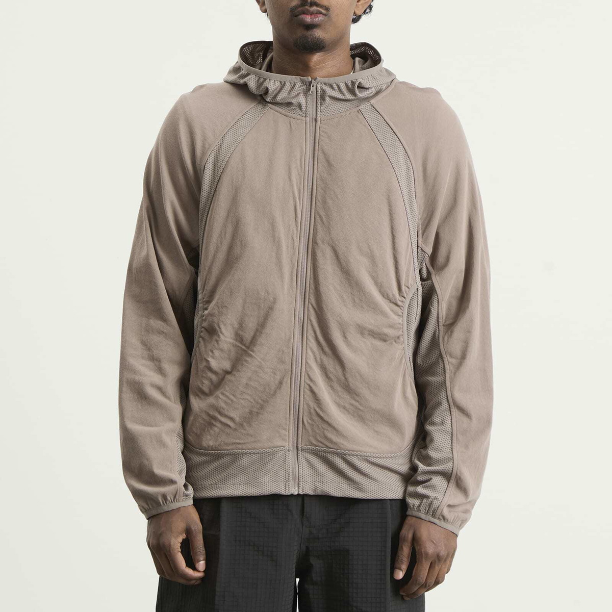 Hiking Patrol Men's Orbit Jersey Hooded Jacket in Walnut