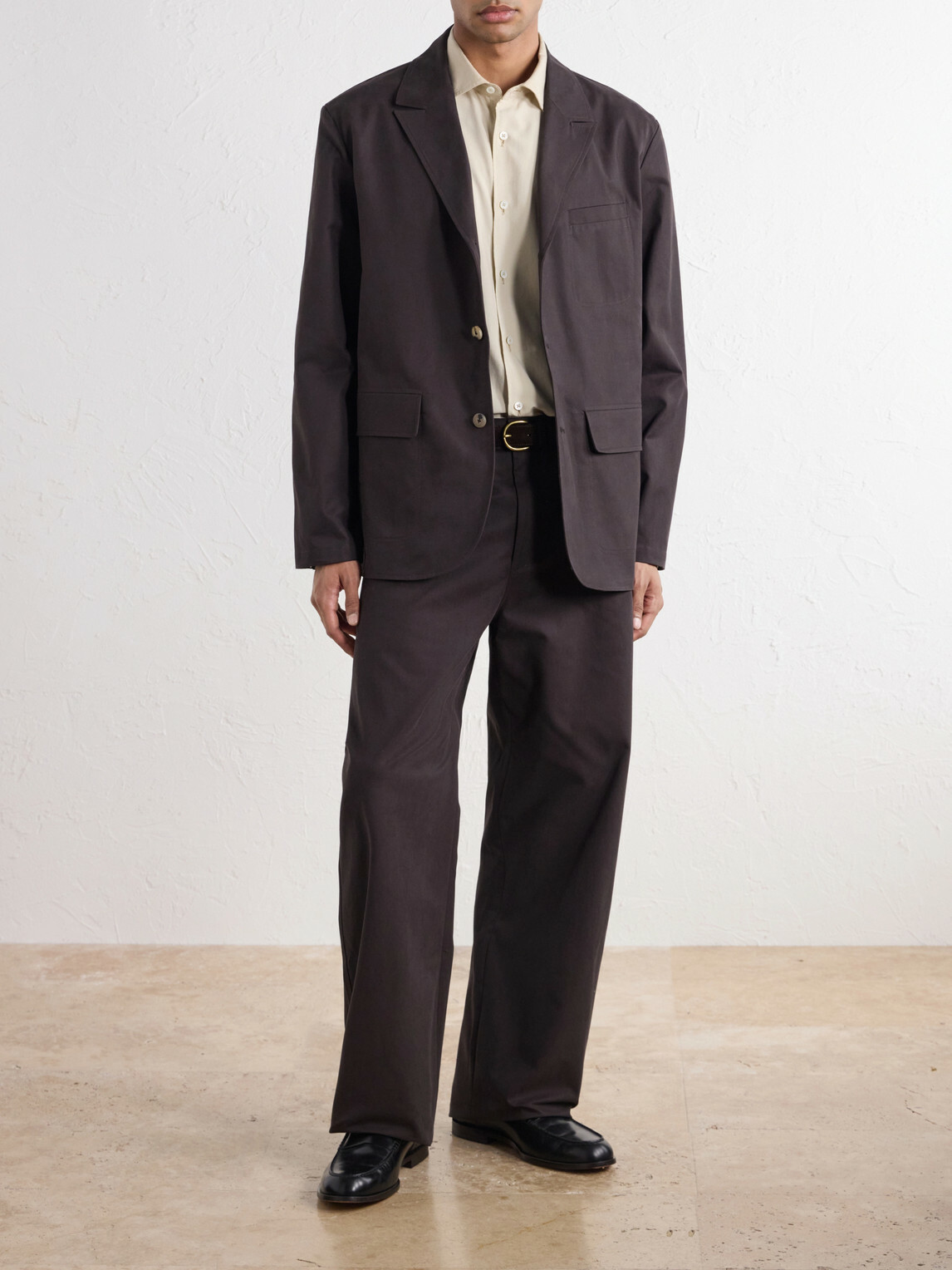 De Bonne Facture - Métier Cotton-Twill Suit Jacket - Brown