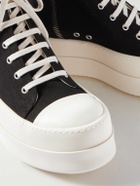 DRKSHDW by Rick Owens - Mega Bumper Exaggerated-Sole Denim High-Top Sneakers - Black