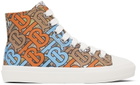 Burberry Kids Multicolor Monogram Map Sneakers
