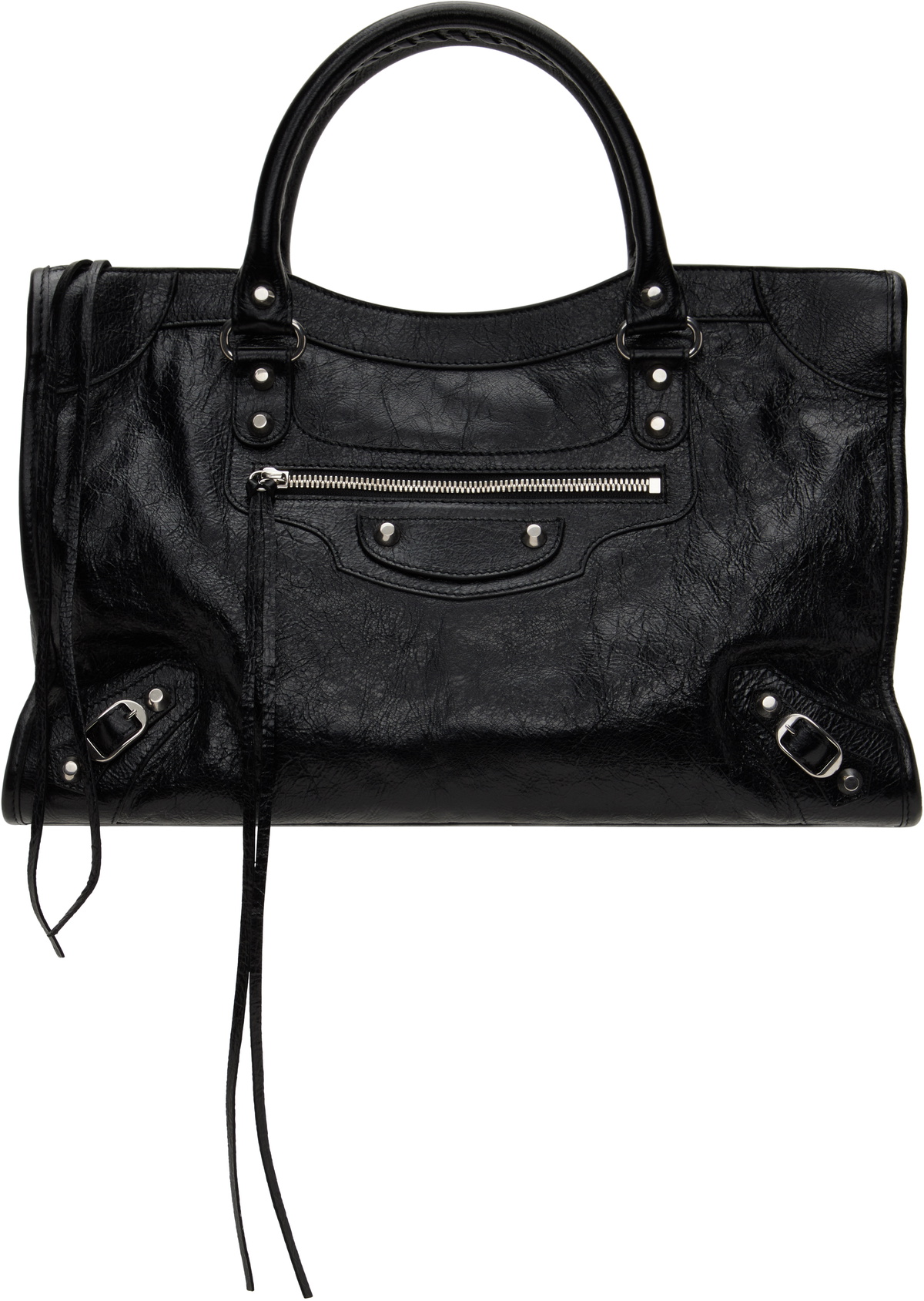 【BALENCIAGA】Le City ミディアム バッグ★8230582ABEK4322★黒 Balenciaga Black 'Le City' Medium Bag Balenciaga