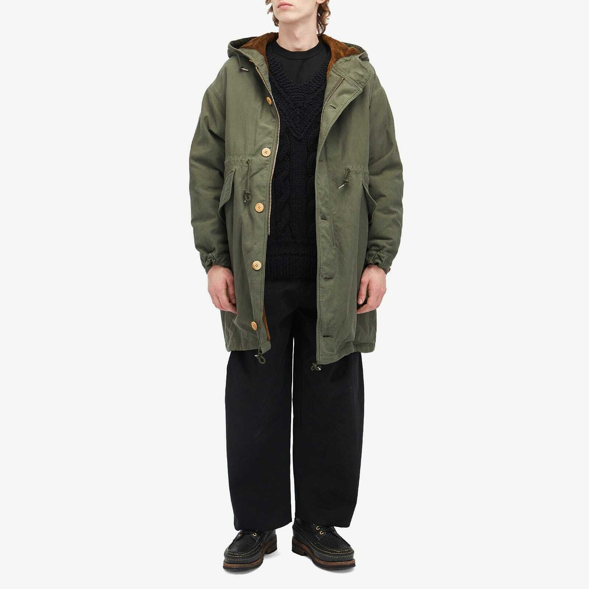 Visvim Men's Wealdan Coat in Olive Visvim