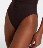 Karla Colletto Ruched bandeau swimsuit