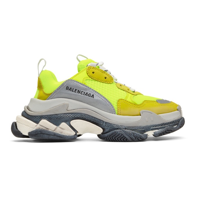 Photo: Balenciaga Yellow Triple S Sneakers