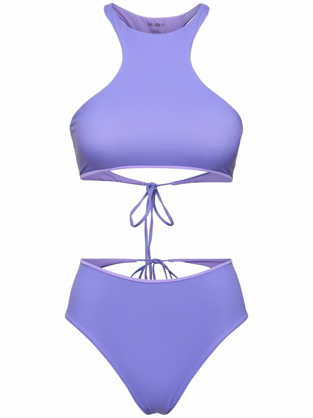 Photo: THE ATTICO Jersey Halter Neck Cutout Bikini Set