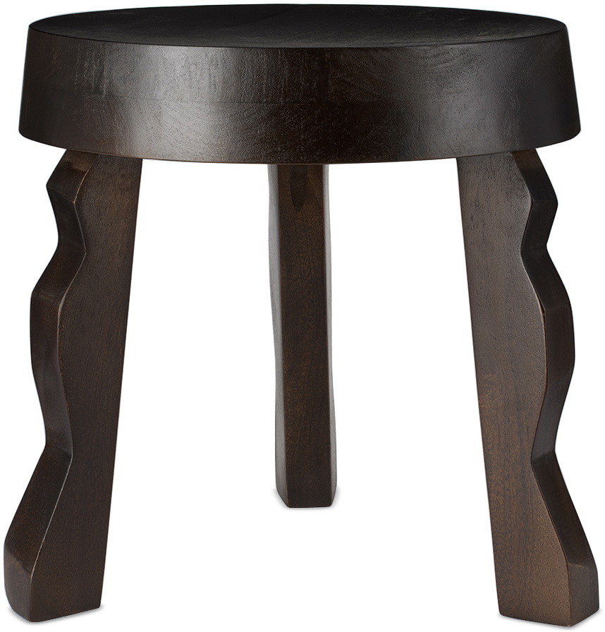 ferm LIVING Brown Faye Stool