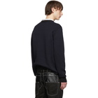 Junya Watanabe Navy Camo Sweater