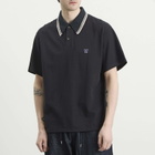 Needles Men's Pique Polo in Black