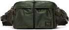 PORTER - Yoshida & Co Khaki Tanker Hip Belt Bag
