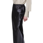 The Row Black Satin Gala Pants