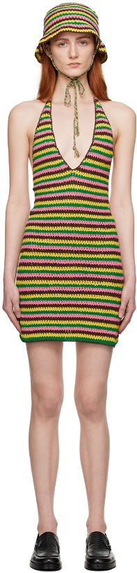 Photo: FRAME Multicolor Striped Minidress
