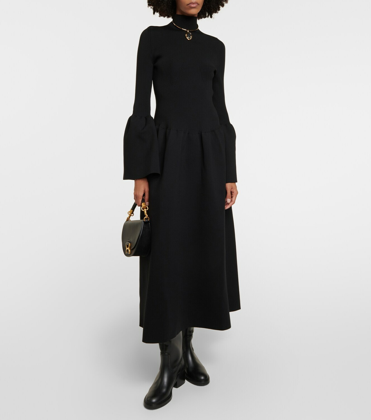 Chloé Wool-blend midi dress Chloe