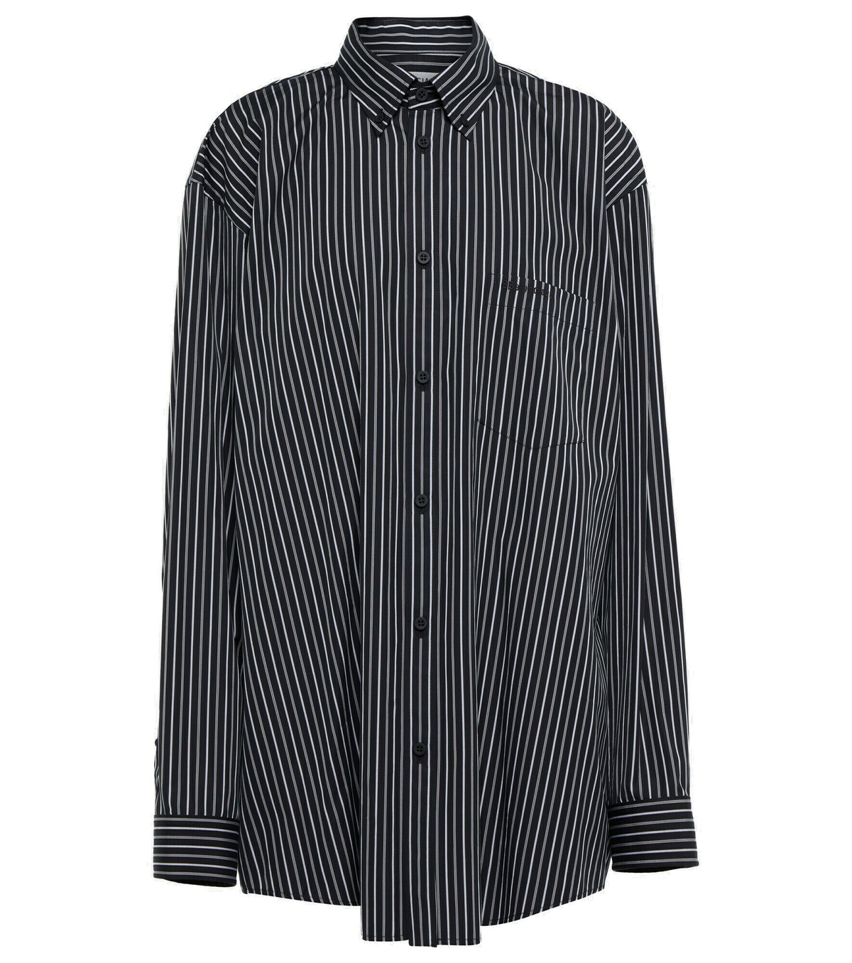 Balenciaga - Striped cotton oversized shirt Balenciaga