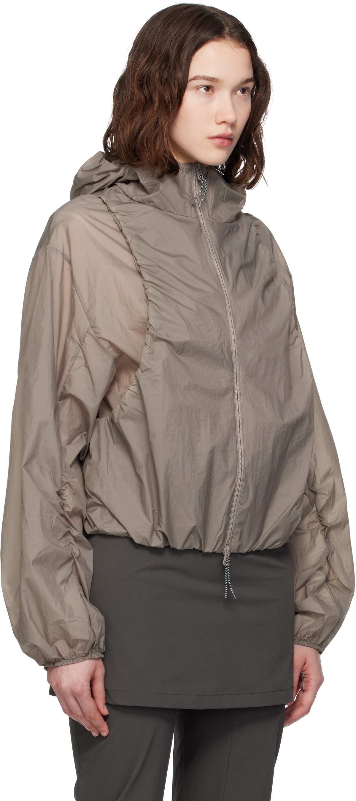 ROA Taupe Spinnaker Windbreaker Jacket