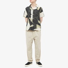 Folk Men's Void Print Vacation Shirt in Black Olive