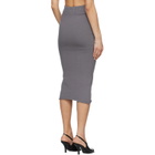Entire Studios Gray Raw Knit Midi Skirt