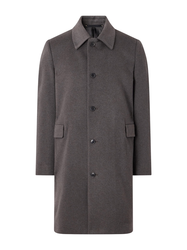 Photo: Paul Smith - Brushed Wool and Cashmere-Blend Felt Coat - Brown