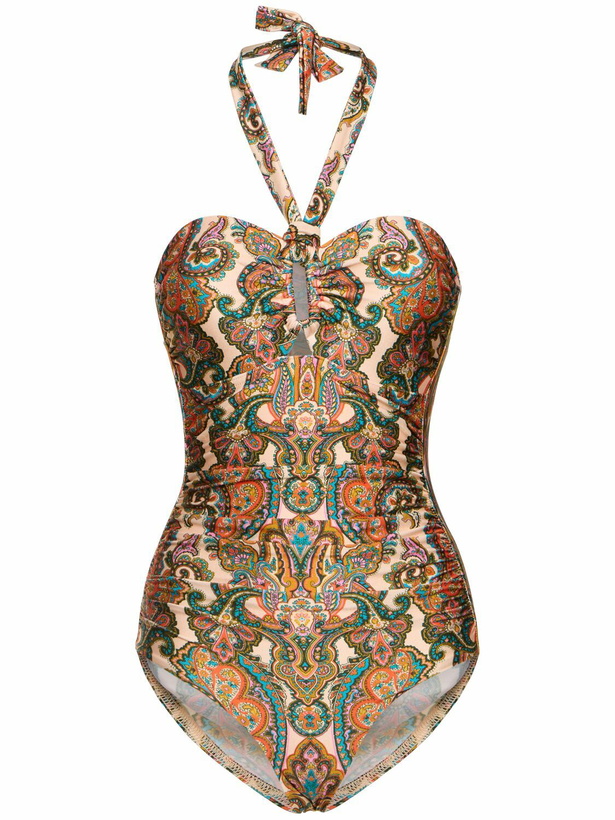 Photo: ZIMMERMANN Ottie Printed Lycra One Piece Swimsuit