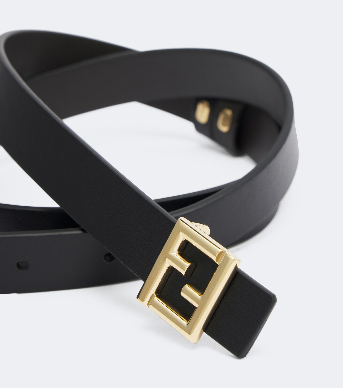 Fendi FF leather belt