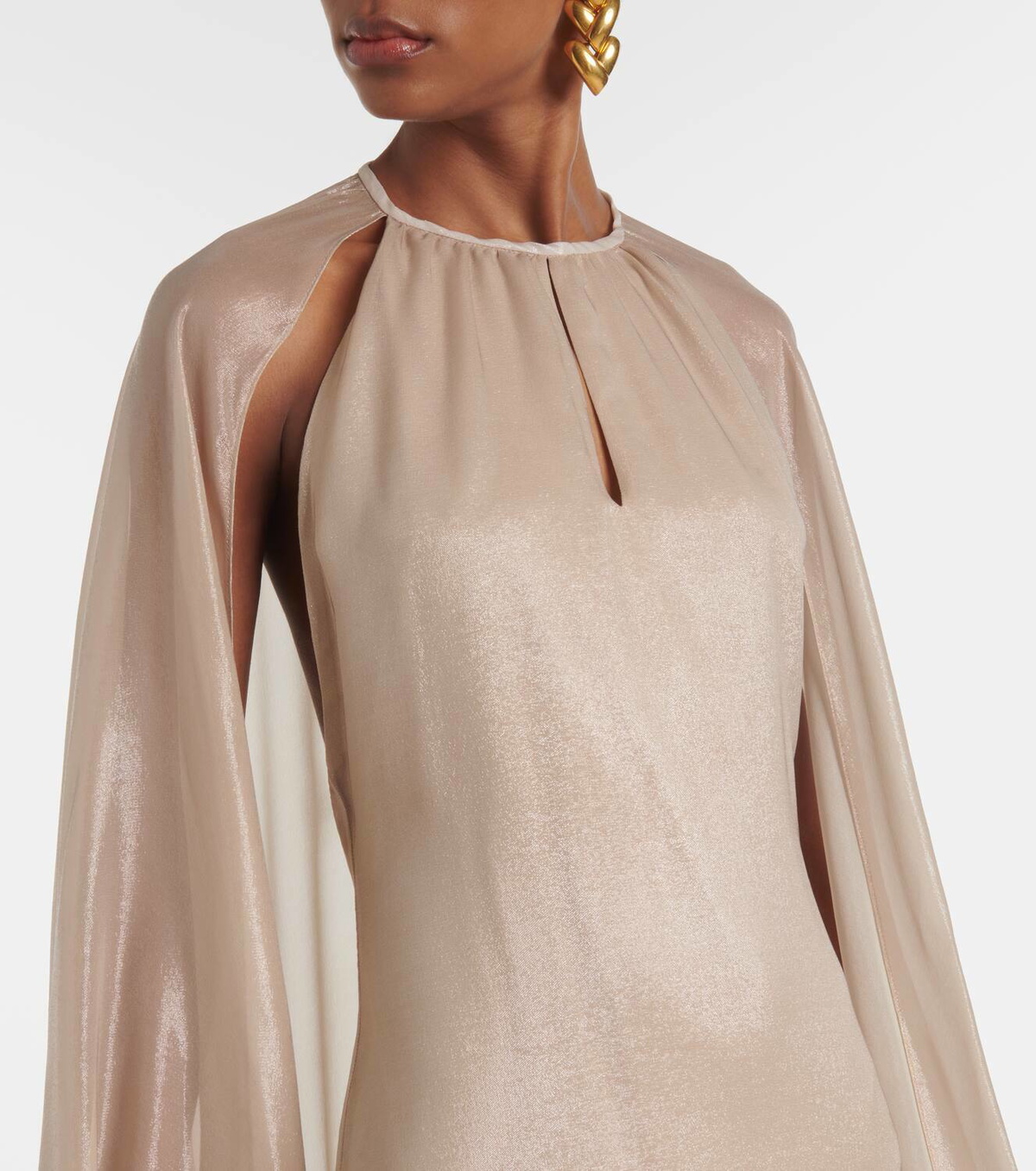 Tom Ford Caped satin gown