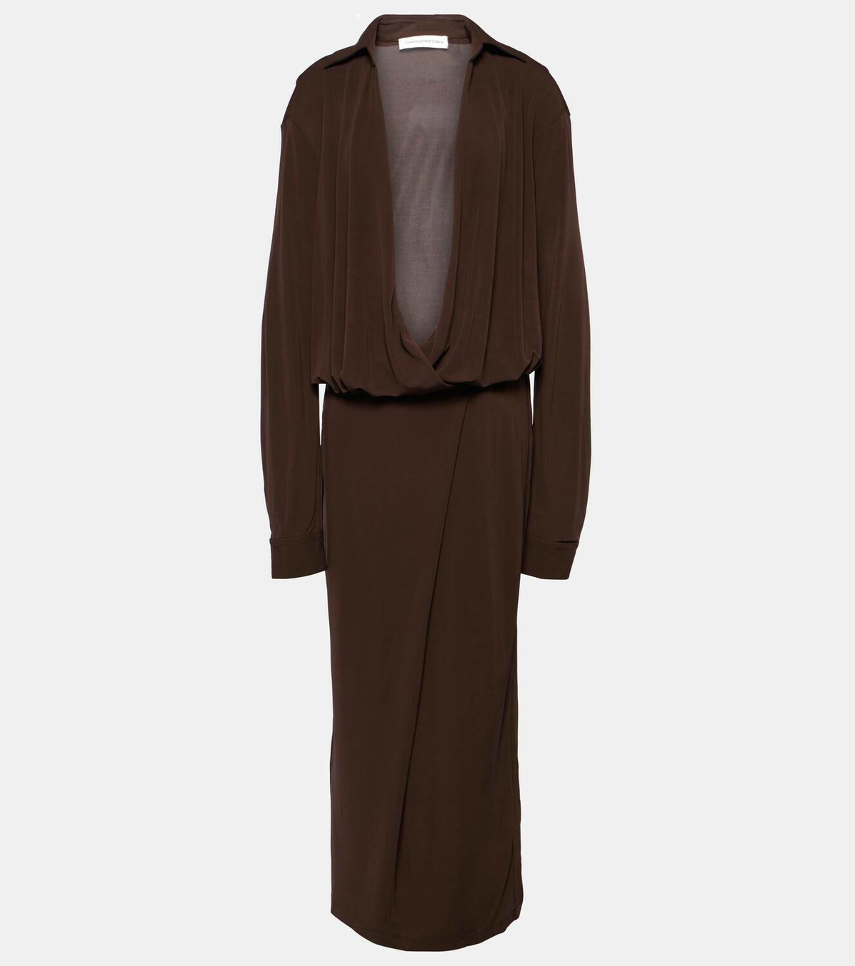 Christopher Esber Framed gathered jersey maxi dress Christopher Esber