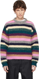 ERL Multicolor Striped Alpaca Crewneck Sweater