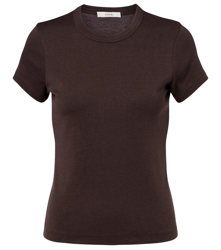 Photo: Vince '90s Shrunken cotton-blend T-shirt