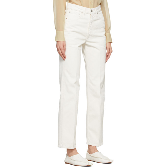 AURALEE White Hard Twist Jeans Auralee