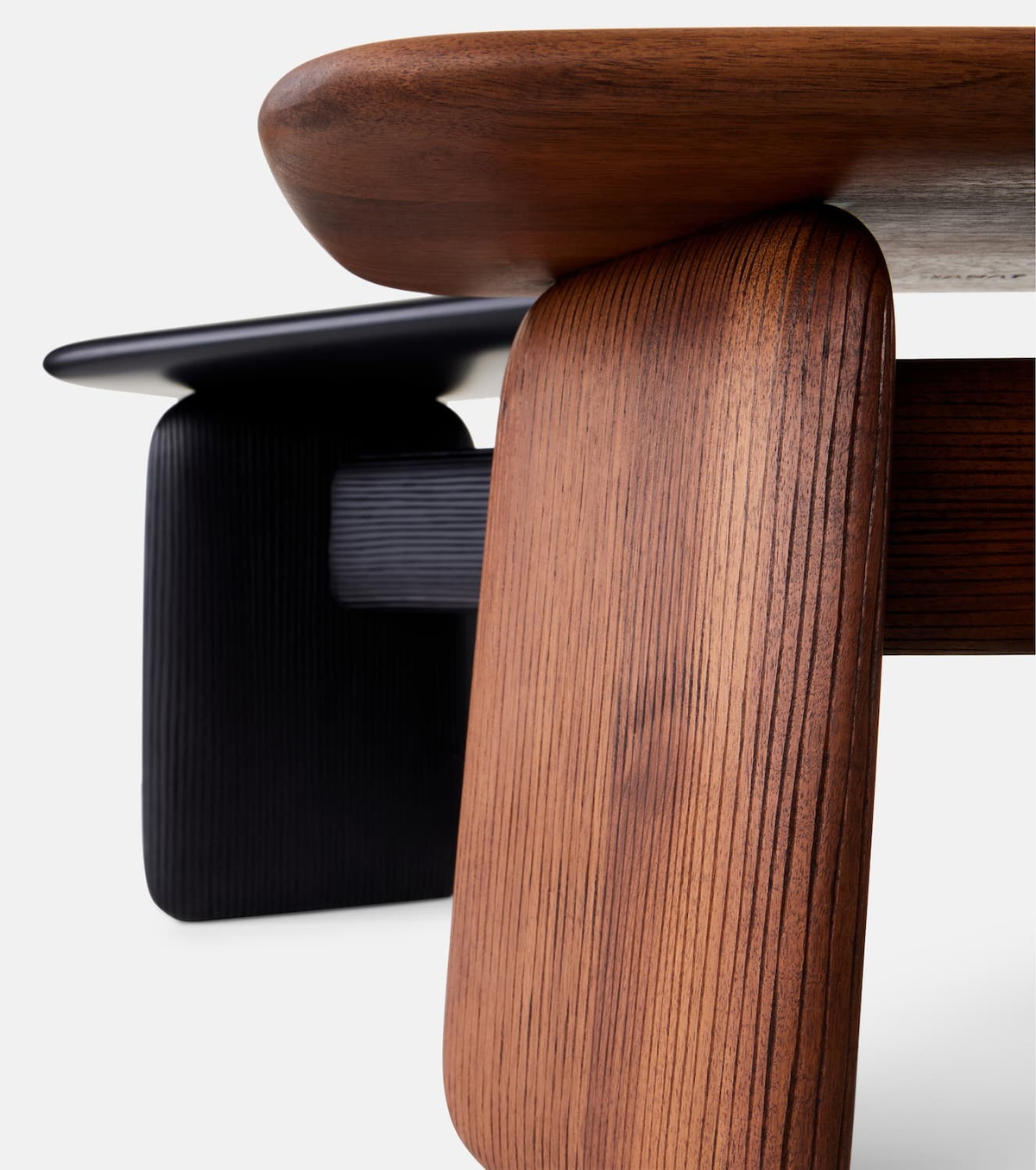 Zanat Stonehenge wood stool by Ludovica and Roberto Palomba