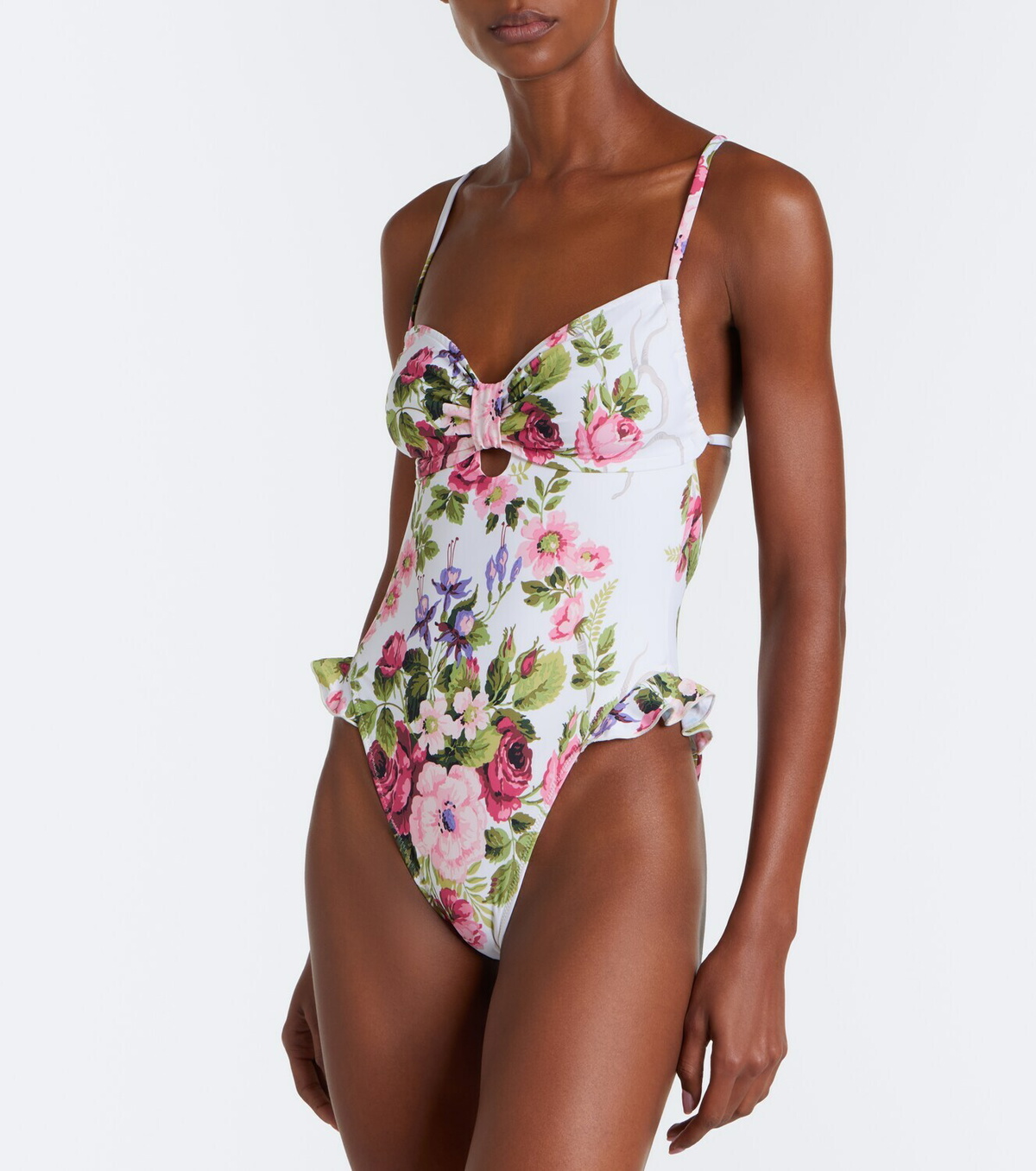 Montce Devin floral ruffled swimsuit