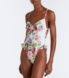 Montce Devin floral ruffled swimsuit