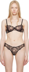 Fleur du Mal Black Sophia Lace Balconette Bra