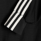 END. x Y-3 Track Top 3 Stripes in Black/Metallic Silver/Court Green