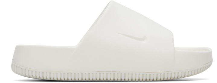 Photo: Nike White Calm Slides