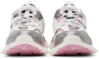 Balenciaga White & Pink Track Sneakers