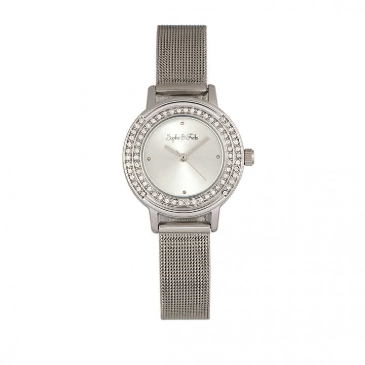 Photo: Sophie And Freda Cambridge Crystal Silver Dial Ladies Watch SF4101