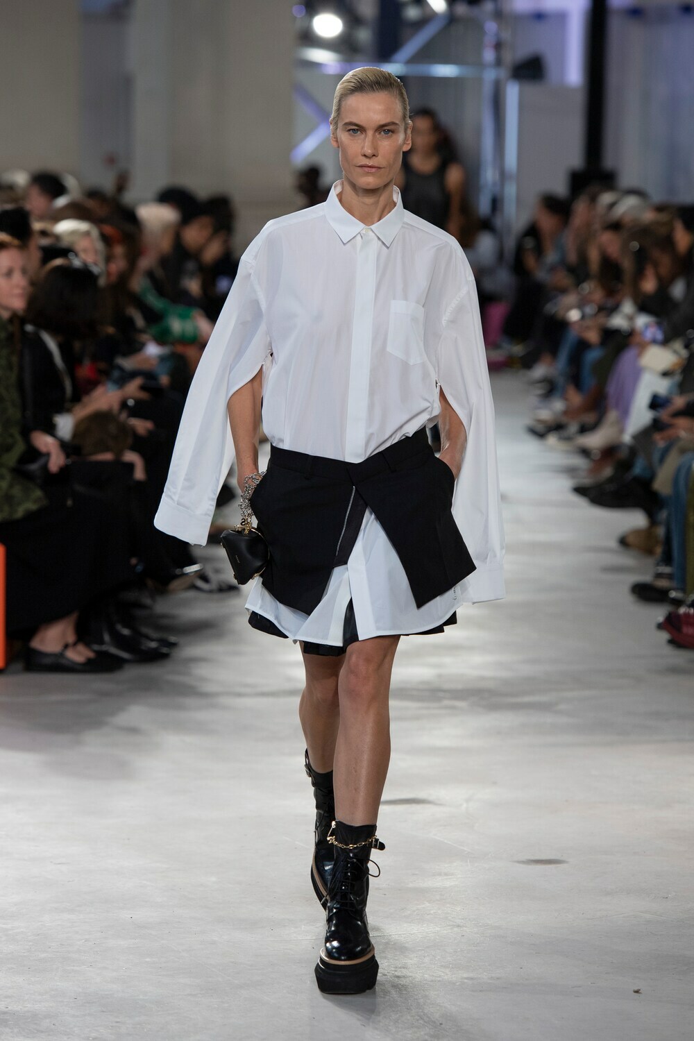 Sacai x Thomas Mason cotton minidress Sacai