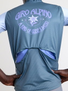 A Kind Of Guise - Basso Giro Alpino Logo-Print Shell Cycling Gilet - Blue