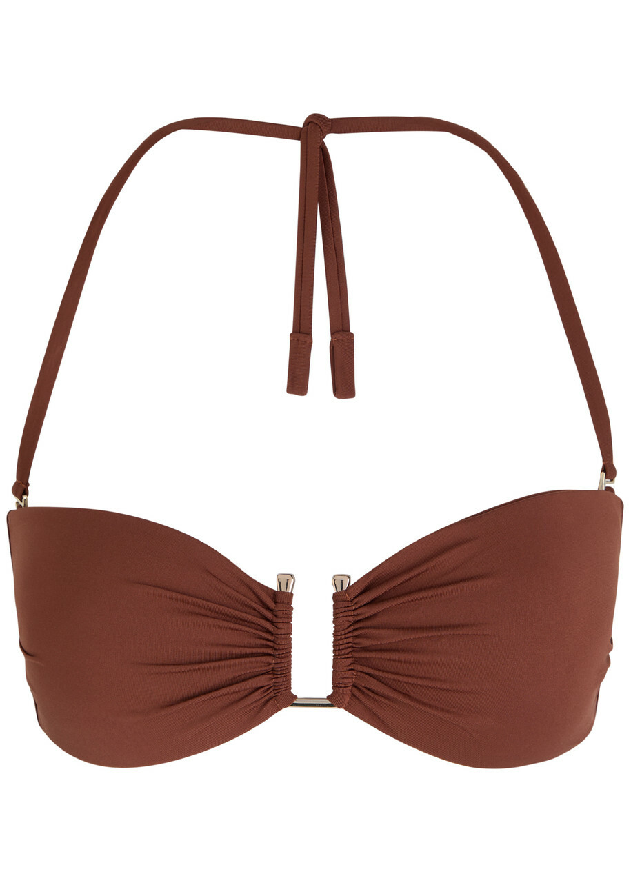 【Max Mara Beachwear】Abelia ビキニトップ Abelia bikini top in brown - Max Mara | Mytheresa